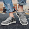 Men's Denim Canvas Sneakers - Breathable Casual Vulcanized Loafers
