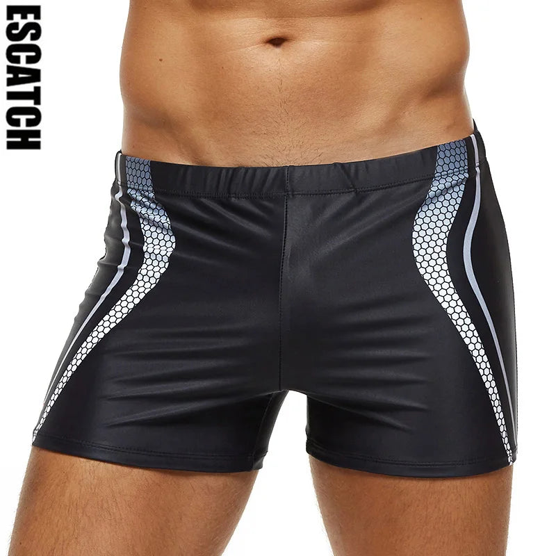 ESCATCH Padded Swim Trunks - Quick-Dry Swimsuit