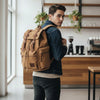 Men's Vintage Canvas Backpack - Large Capacity Travel & Laptop Bag