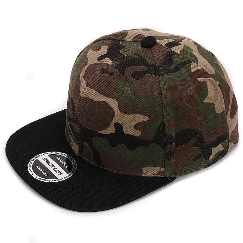 HATLANDER Camo Snapback - Blank Flat Baseball Cap