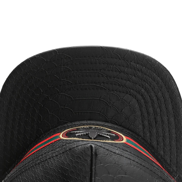 Smoke Good Premium Leather Snapback Cap - Hip-Hop Baseball Hat