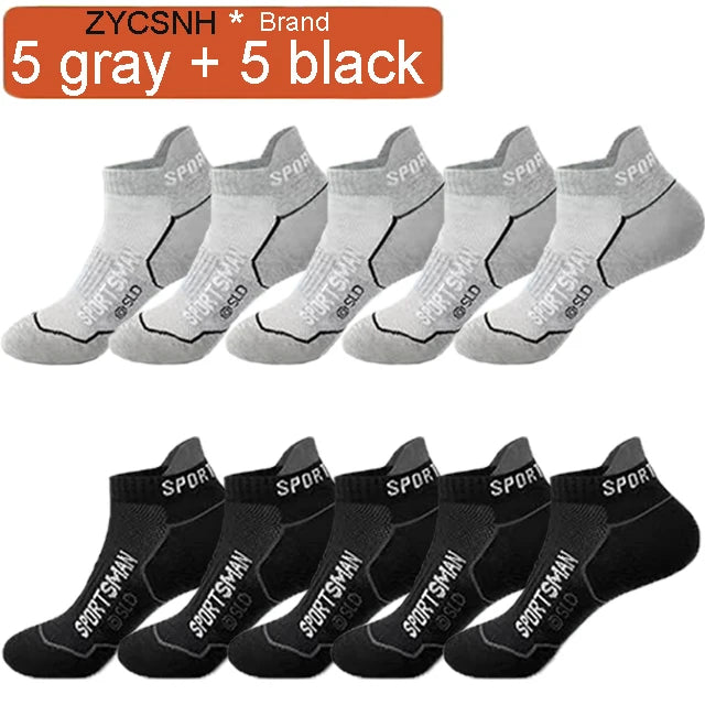 Breathable Ankle Socks - 10-Pack Athletic Mesh