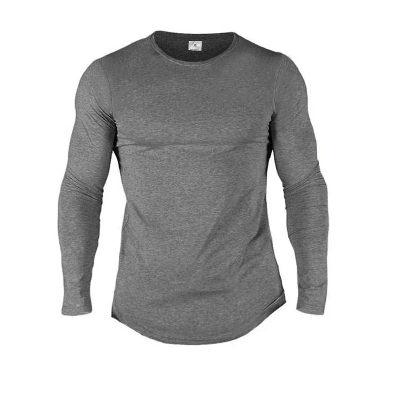Cotton Fitness Shirt - Long Sleeve Slim Fit