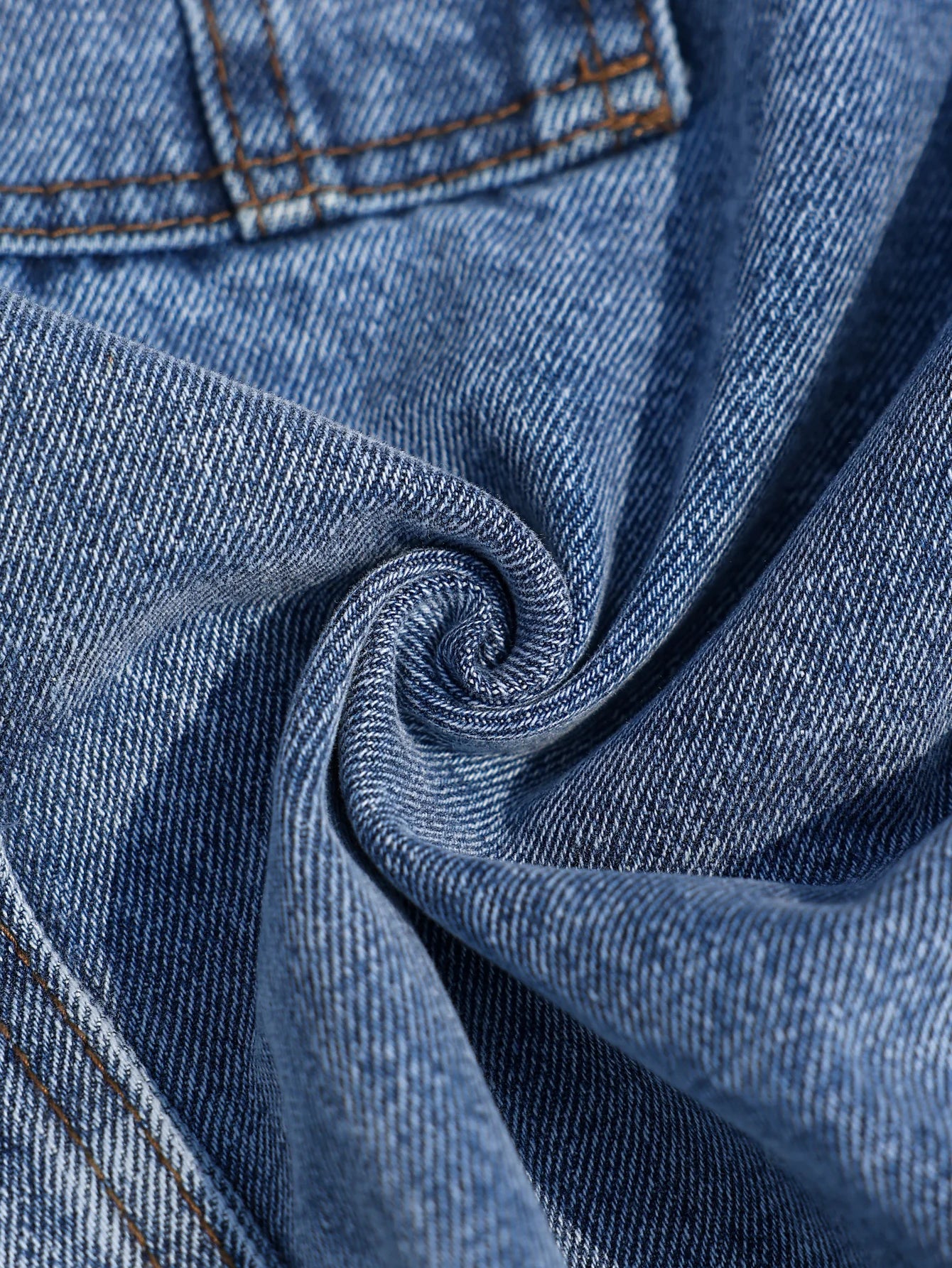 Blue Denim Shorts - Multi-Pocket Regular Fit