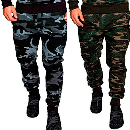 Camouflage Cargo Joggers - Loose Fit Harem