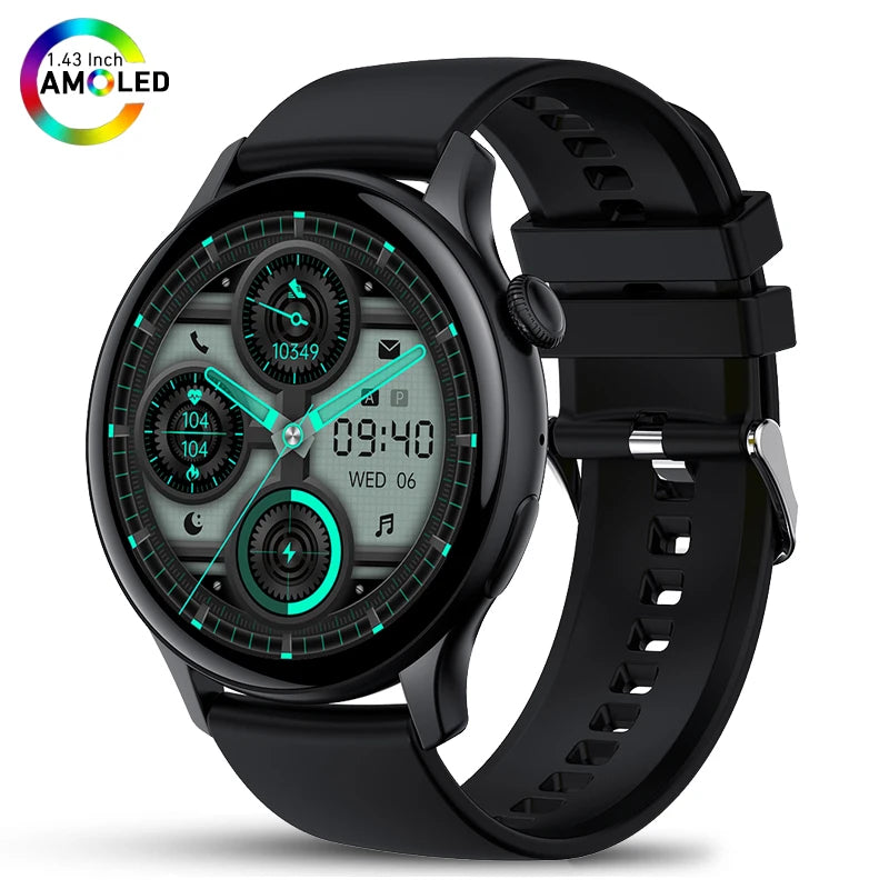 AMOLED Smartwatch - AI Voice Health Monitoring