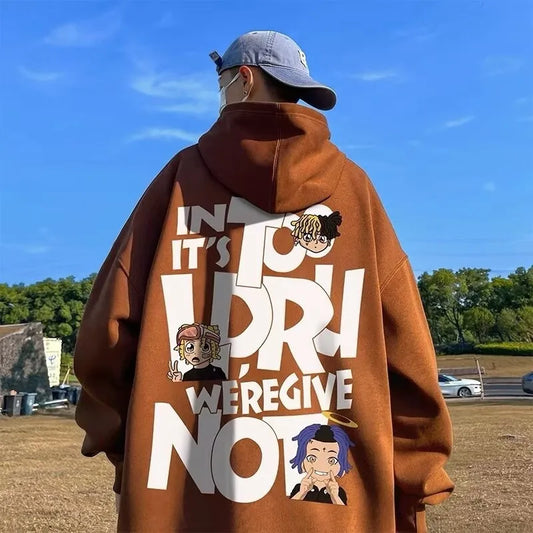 8XL Hoodie Pullover - Hip Hop Alphabet Couple Fashion