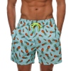 DATIFER Beach Print Shorts - Fitness Workout Trunks