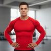 Men's Compression Running Shirt - Long Sleeve Fitness Training Top