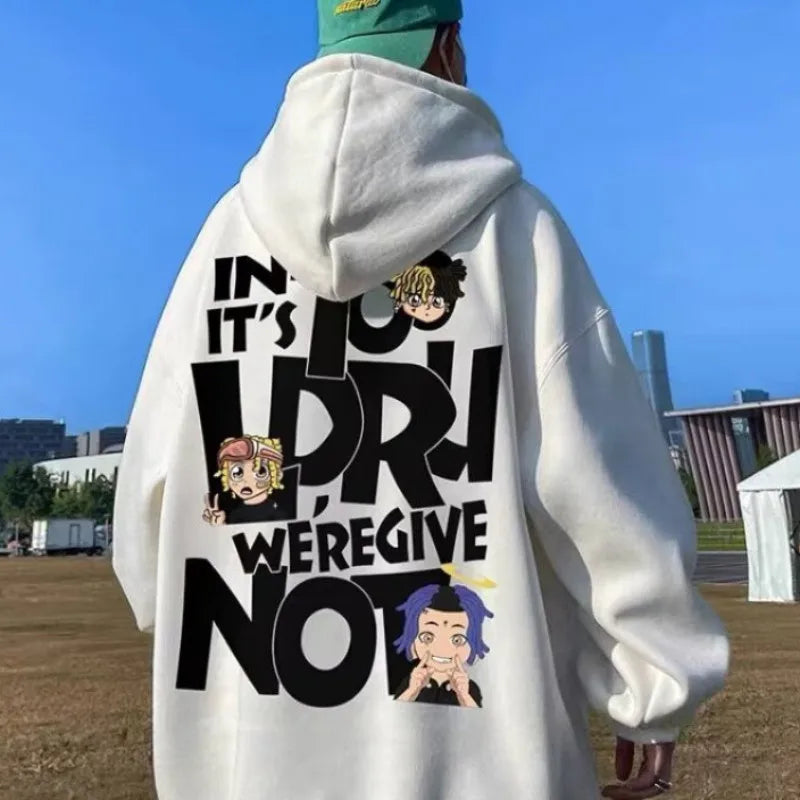 8XL Hoodie Pullover - Hip Hop Alphabet Couple Fashion