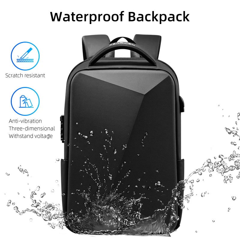 Anti-Theft Laptop Backpack - Waterproof USB Charging Business Travel Bag