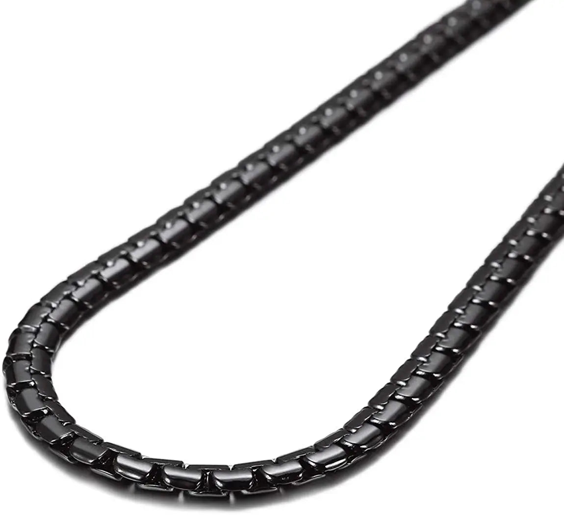 Premium Stainless Steel Flat Box Chain Necklace