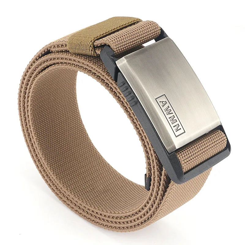 Men's Tactical Nylon Belt - Magnetic Buckle Military Combat Belt
