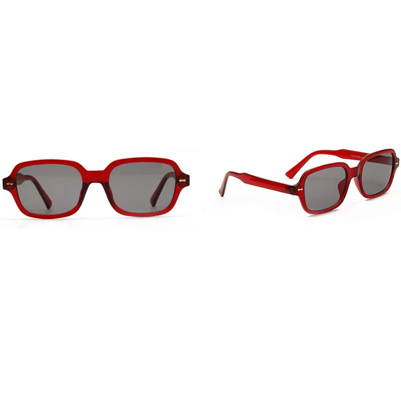 Retro Square Sunglasses - UV400 Small Frame