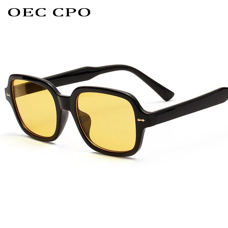 Retro Square Sunglasses - UV400 Small Frame
