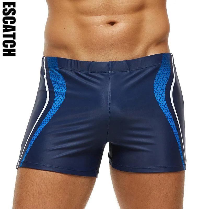 ESCATCH Padded Swim Trunks - Quick-Dry Swimsuit