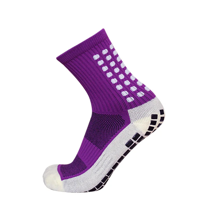 Anti-Slip Soccer Socks - Football Grip Technology
