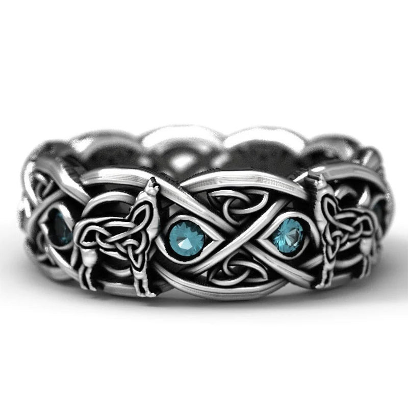 Viking Wolf Ring - Nordic Mythology Totem