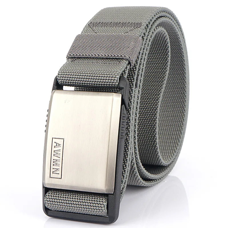 Men's Tactical Nylon Belt - Magnetic Buckle Military Combat Belt