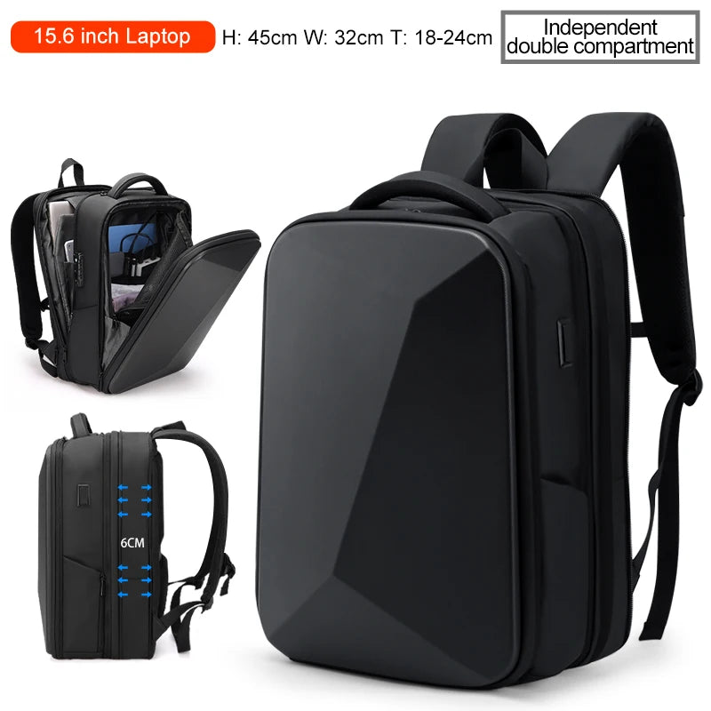 Anti-Theft Laptop Backpack - Waterproof USB Charging Business Travel Bag