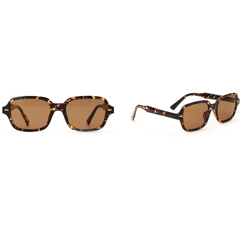 Retro Square Sunglasses - UV400 Small Frame
