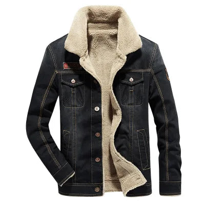 Denim Winter Jacket - Thick Warm Cowboy M-6XL