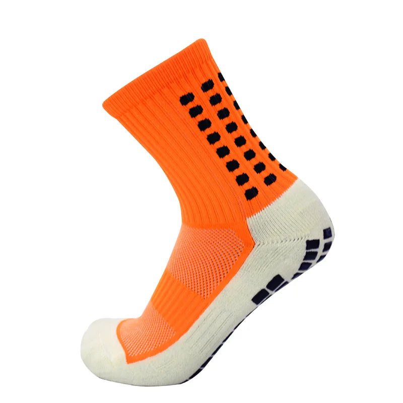 Anti-Slip Soccer Socks - Football Grip Technology