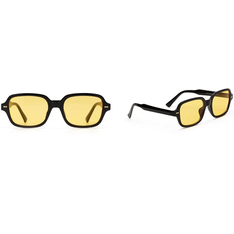 Retro Square Sunglasses - UV400 Small Frame