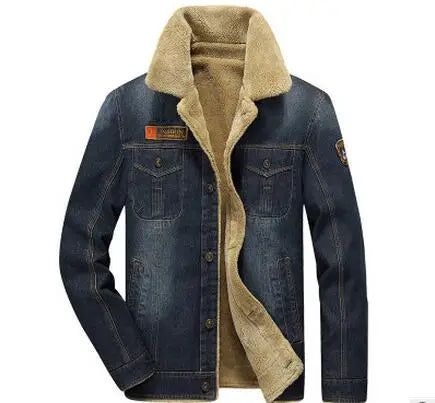 Denim Winter Jacket - Thick Warm Cowboy M-6XL