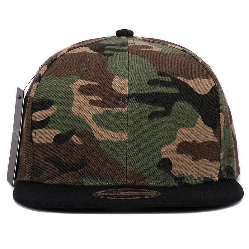 HATLANDER Camo Snapback - Blank Flat Baseball Cap