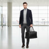 Men's Large Capacity Leather Travel Bag - Multifunction Business Luggage Shoulder Bag