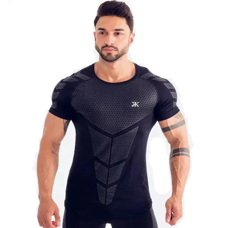 Men's Compression Quick-Dry T-Shirt - Athletic Workout Top