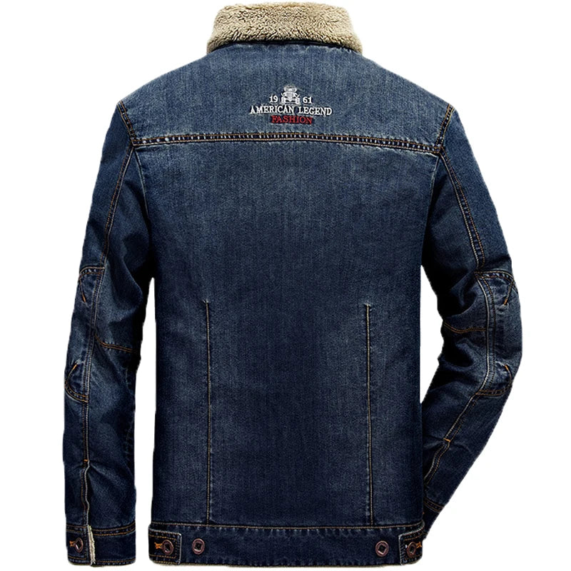 Denim Winter Jacket - Thick Warm Cowboy M-6XL