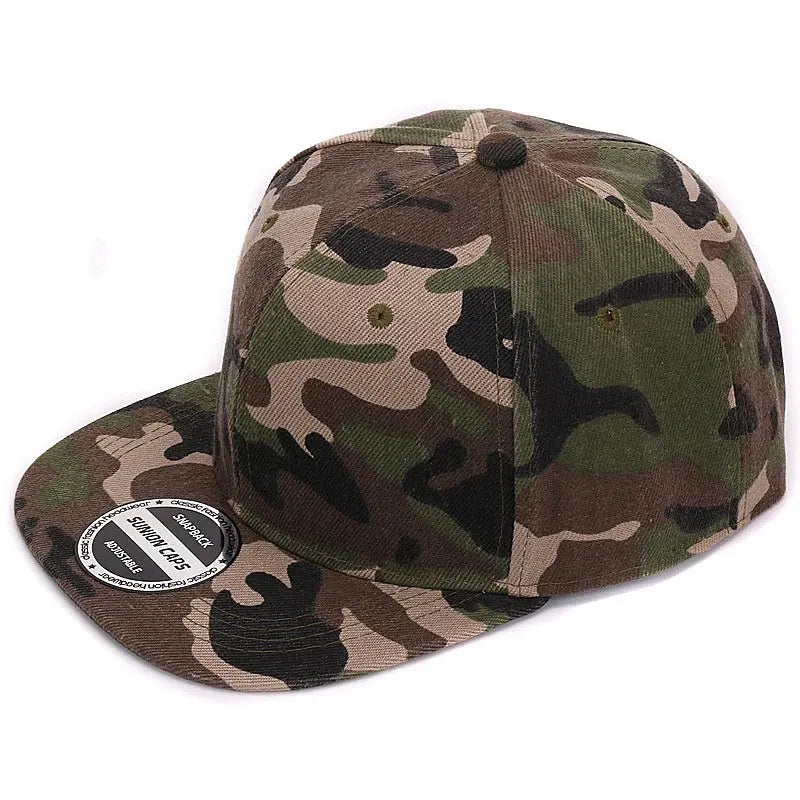 HATLANDER Camo Snapback - Blank Flat Baseball Cap