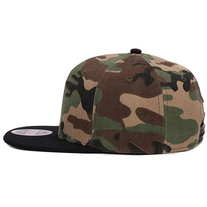 HATLANDER Camo Snapback - Blank Flat Baseball Cap