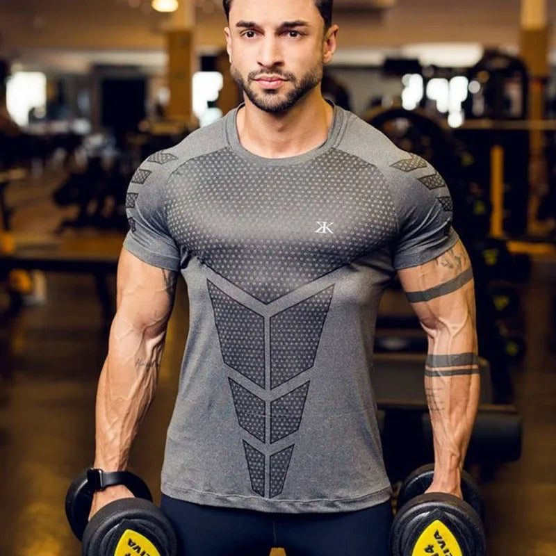 Men's Compression Quick-Dry T-Shirt - Athletic Workout Top