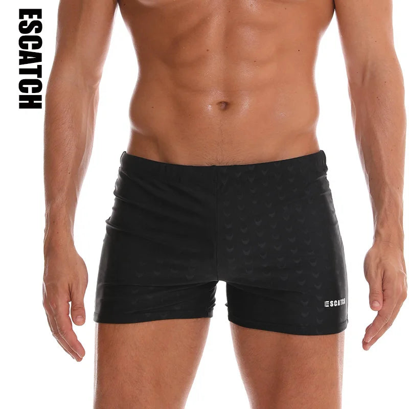 ESCATCH Padded Swim Trunks - Quick-Dry Swimsuit