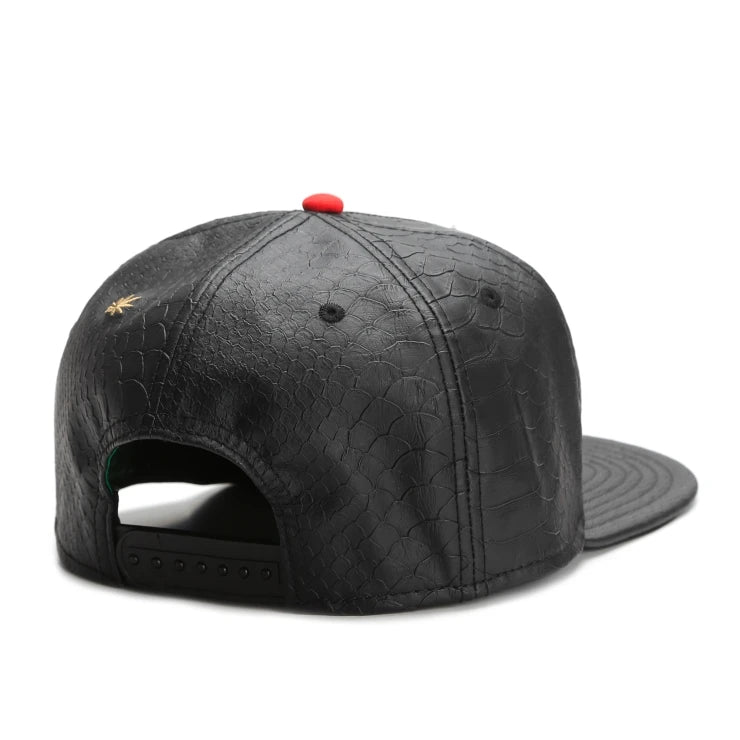 Smoke Good Premium Leather Snapback Cap - Hip-Hop Baseball Hat