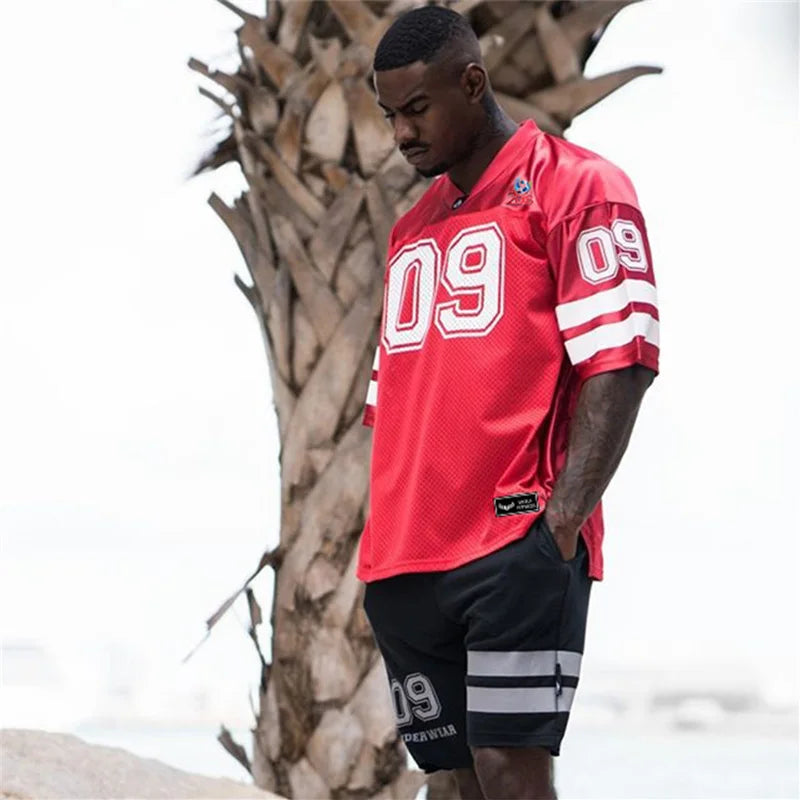 Quick-Dry Athletic T-Shirt - Bodybuilding Gym Tee