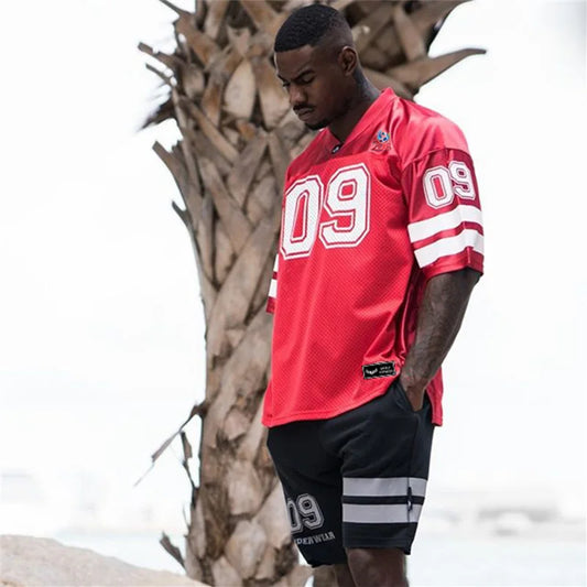 Quick-Dry Athletic T-Shirt - Bodybuilding Gym Tee