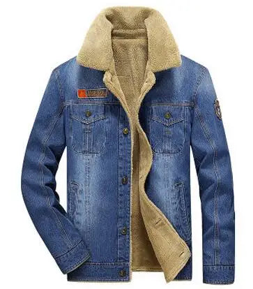 Denim Winter Jacket - Thick Warm Cowboy M-6XL
