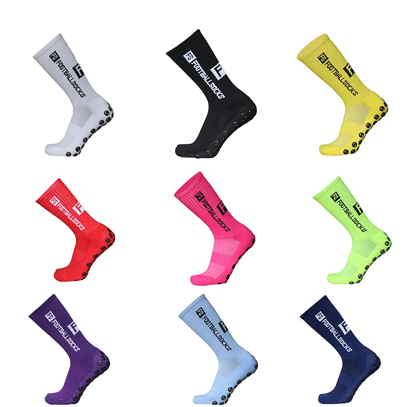 Anti-Slip Soccer Socks - Football Grip Technology