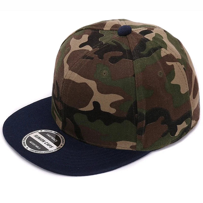 HATLANDER Camo Snapback - Blank Flat Baseball Cap