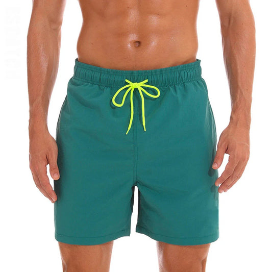 ESCATCH Nylon Swim Shorts - Solid Color Quick-Dry