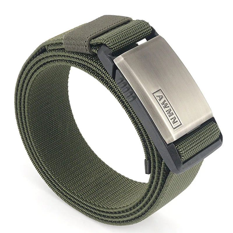 Men's Tactical Nylon Belt - Magnetic Buckle Military Combat Belt