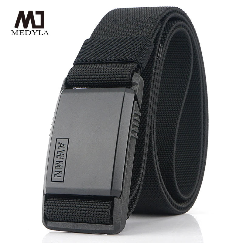 Men's Tactical Nylon Belt - Magnetic Buckle Military Combat Belt