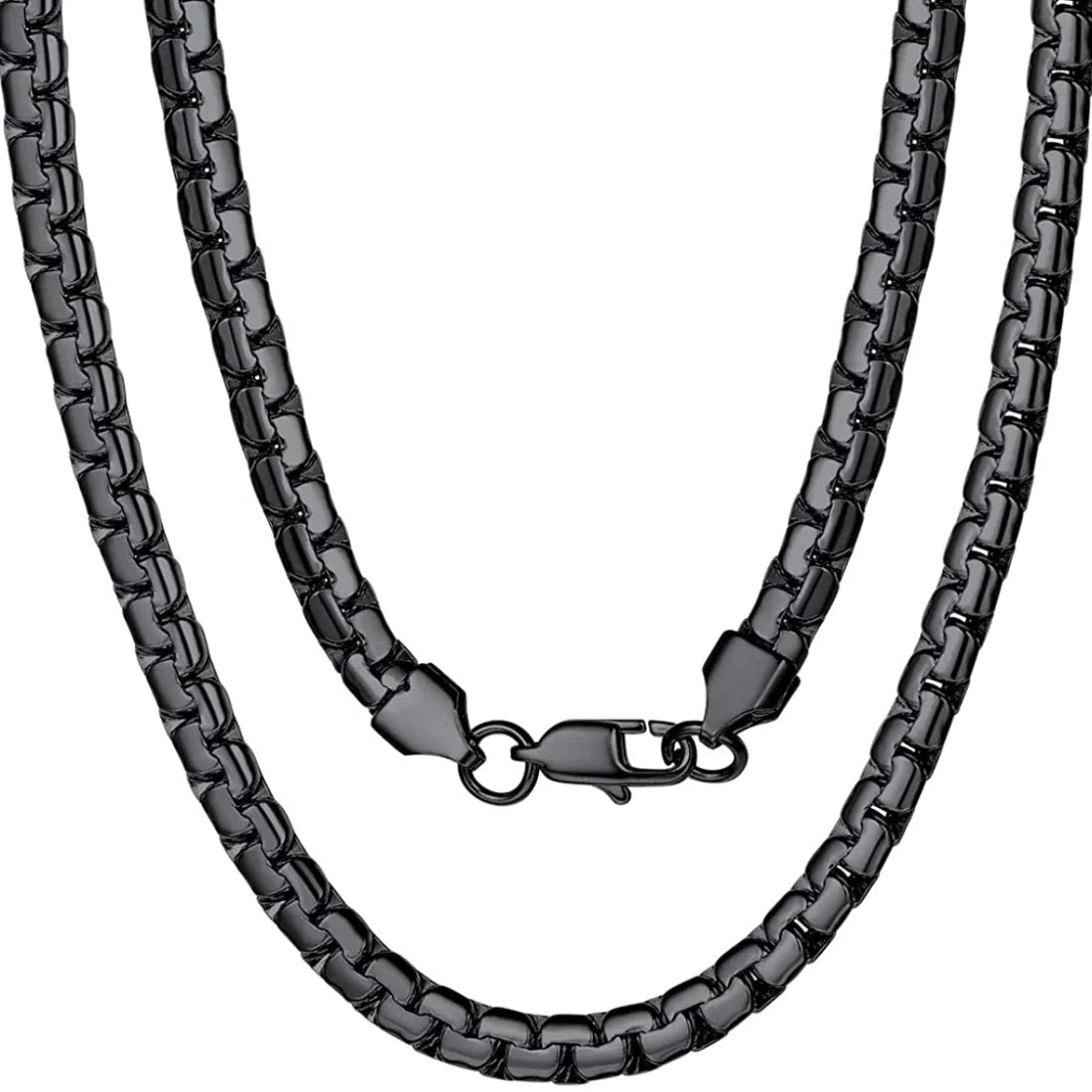 Premium Stainless Steel Flat Box Chain Necklace