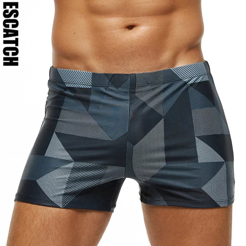 ESCATCH Padded Swim Trunks - Quick-Dry Swimsuit