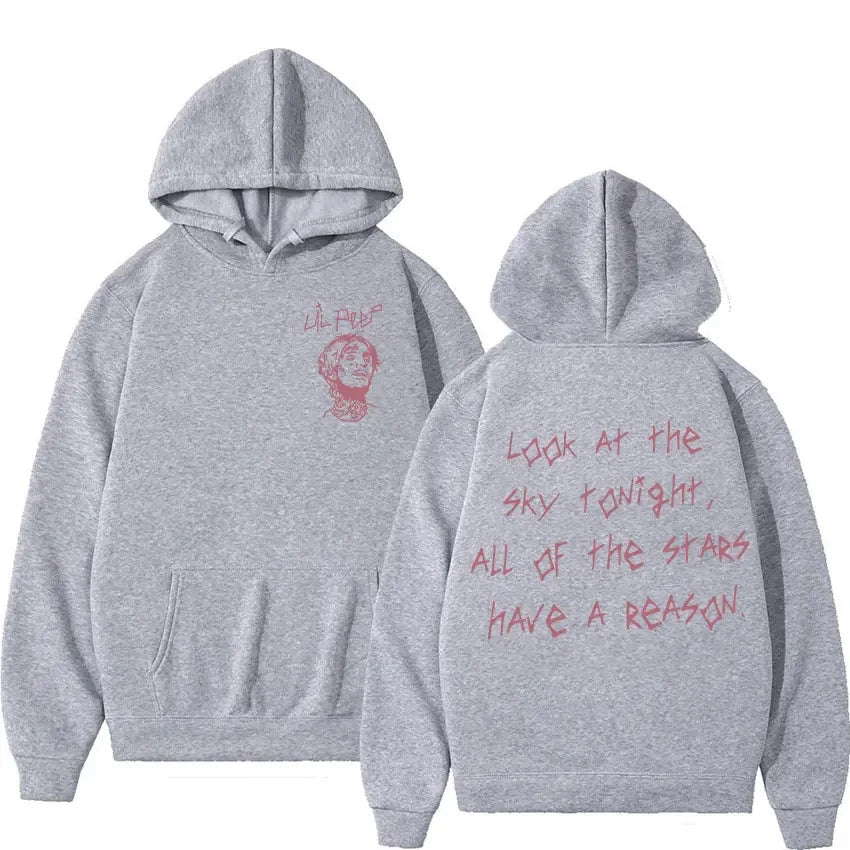 Lil Peep Tour Concert Hoodie - Gothic Streetwear Pullover Sweatshirt