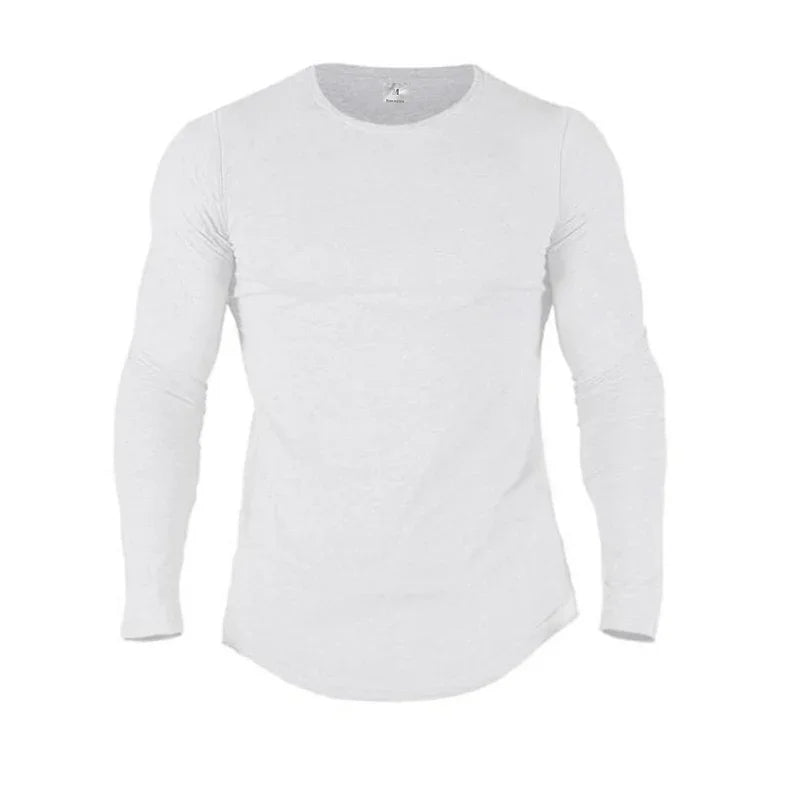 Cotton Fitness Shirt - Long Sleeve Slim Fit